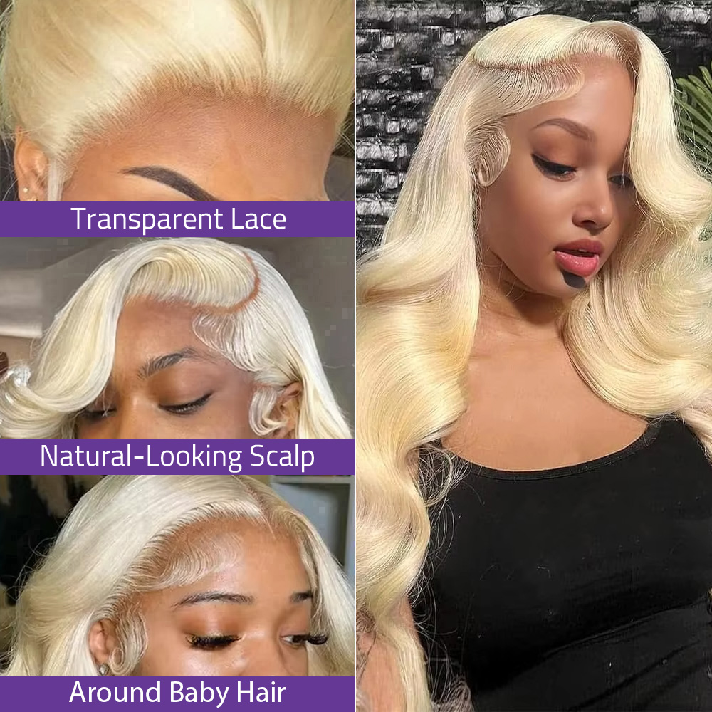 Perruque blonde 613, 13x4, ave - 613 Blonde Body Wave Lace Front Wig avis et prix