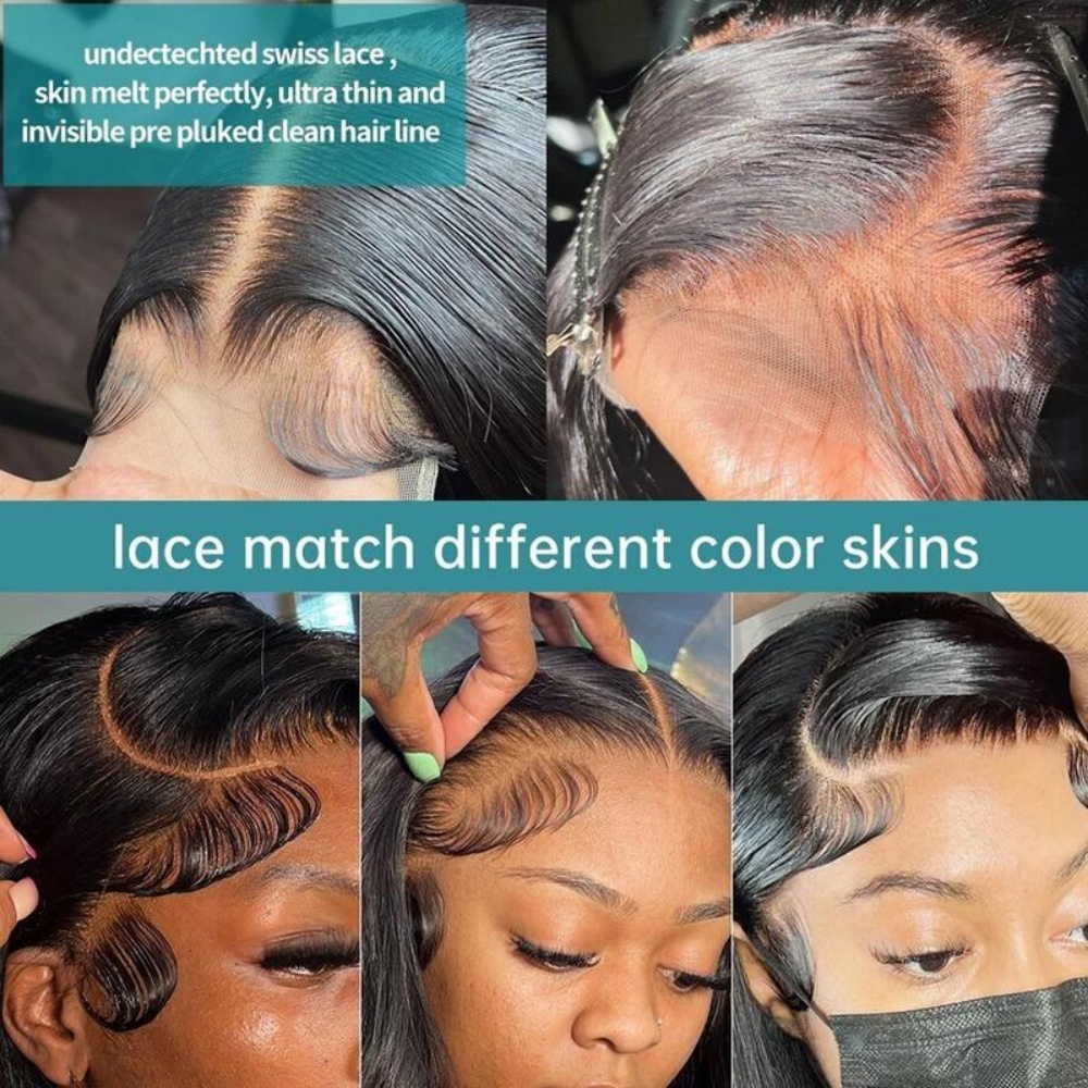 Perruques Lace Front Body Wave - Hd Lace Frontal Wig Human Hair Pre Plucked avis et prix