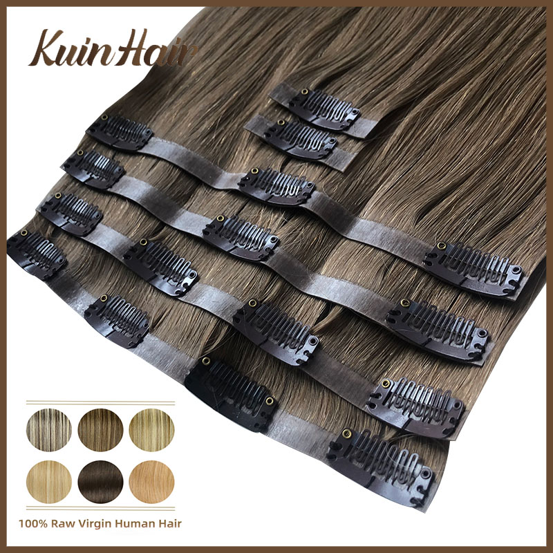Extensions de cheveux lisses e - Seamless Clip In Hair Extensions Human Hair avis et prix