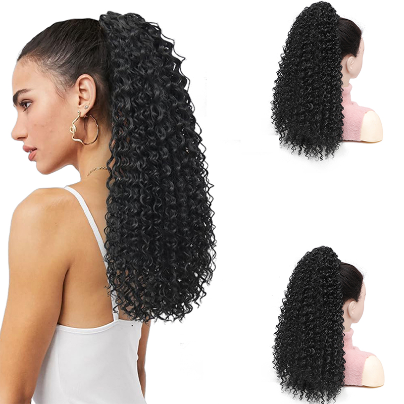 Queue de cheval afro bouclée,  - Drawstring Afro Curly Puff Ponytail avis et prix