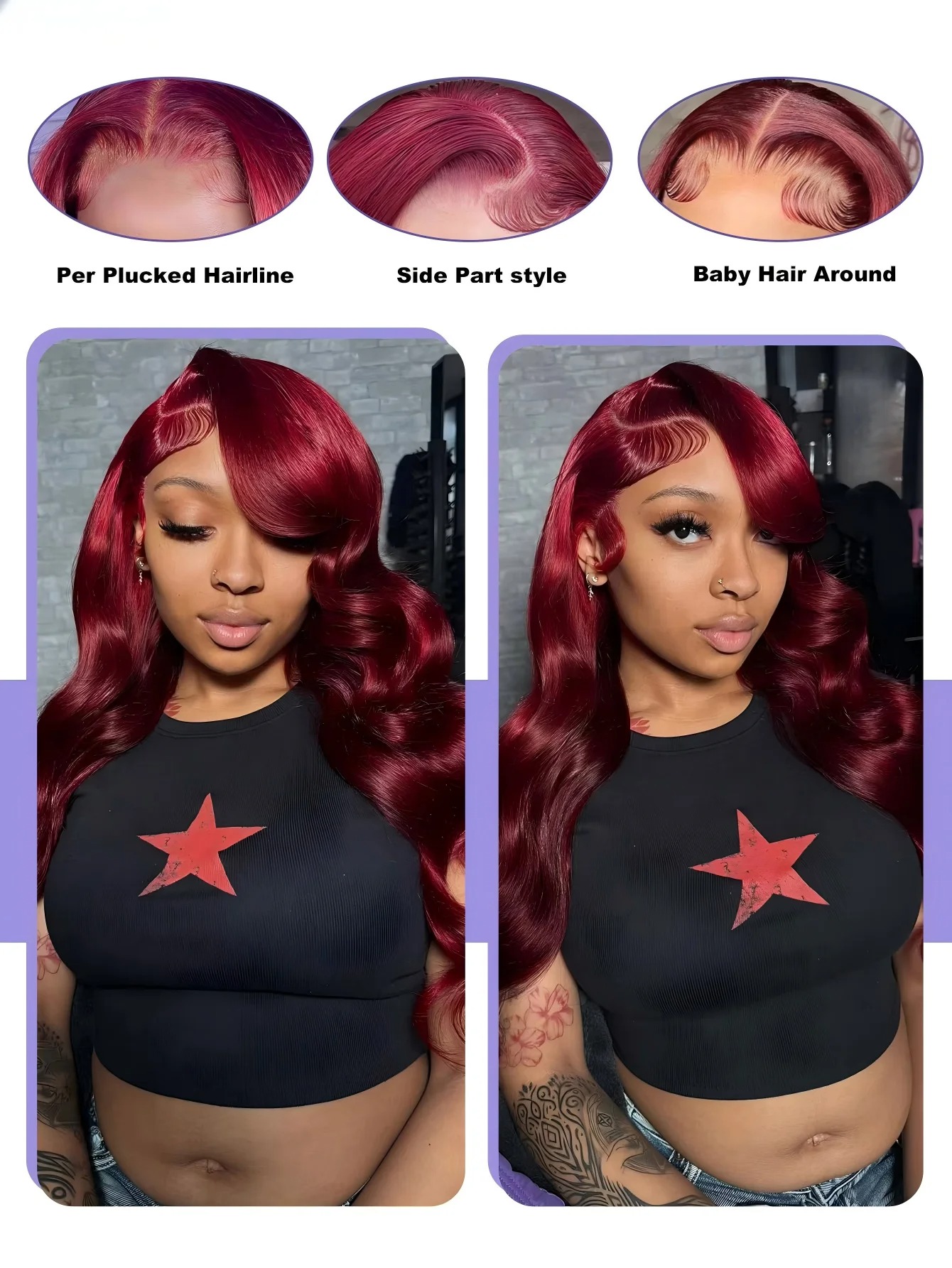 Perruque frontale en dentelle  - Lace Front Wigs avis et prix